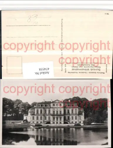 474558,Schloss Wilhelmsthal b. Calden mit Schlossteich
