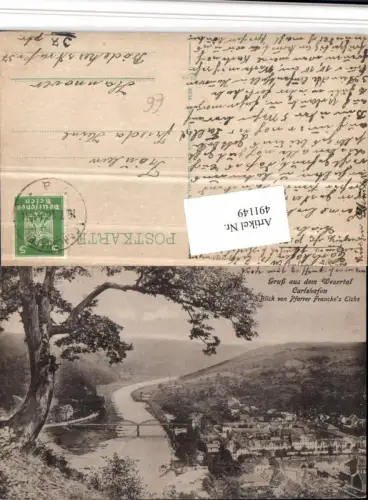 491149,Bad Karlshafen Totale von Pfarrer Franckes Eiche