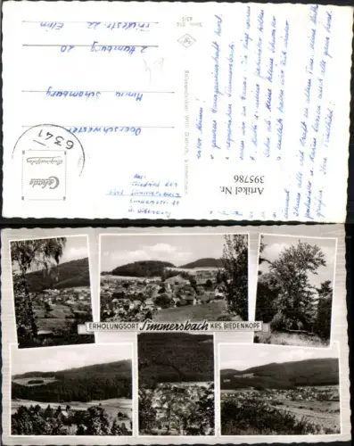 395786,Simmersbach b. Eschenburg Totale Mehrbildkarte