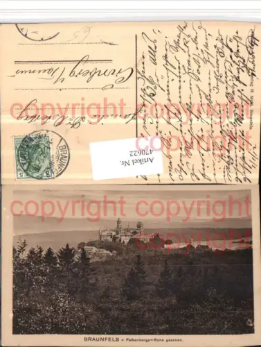 470622,Braunfels Schloss von Falkenbergs-Ruine