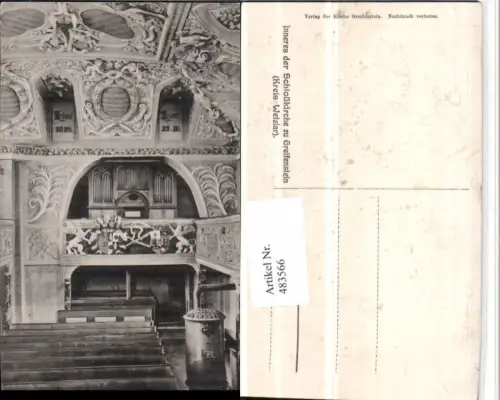 483566,Greifenstein b. Wetzlar Schlosskirche Innenansicht Orgel