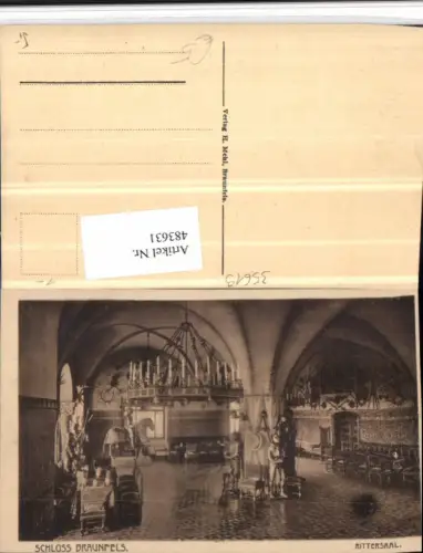 483631,Braunfels Schloss Rittersaal Innenansicht