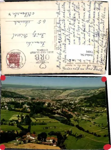 73091,Fliegeraufnahme Bad Orb Küppelsmühle 1968