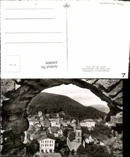 440908,Lindenfels Totale von d. Burg