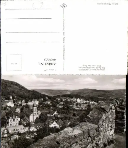 440923,Lindenfels Totale von d. Burg