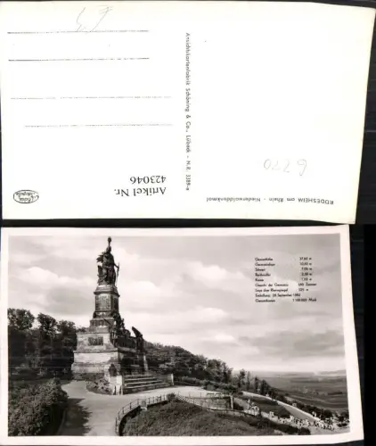 423046,Rüdesheim am Rhein Niederwald-Denkmal