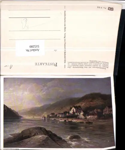 515280,Künstler AK N. Astudin Assmannshausen m. Künstlerheim zur Krone