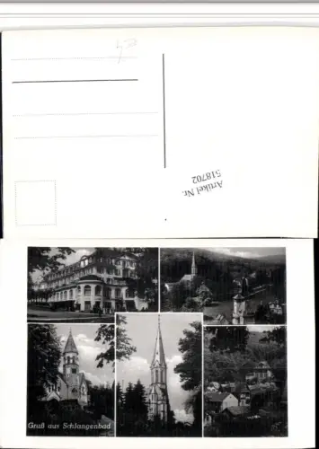 518702,Gruß aus Schlangenbad Kirche Mehrbildkarte