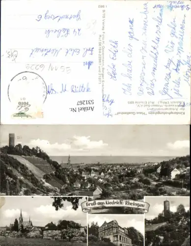 531267,Mehrbild Ak Kiedrich Rheingau Ansichten