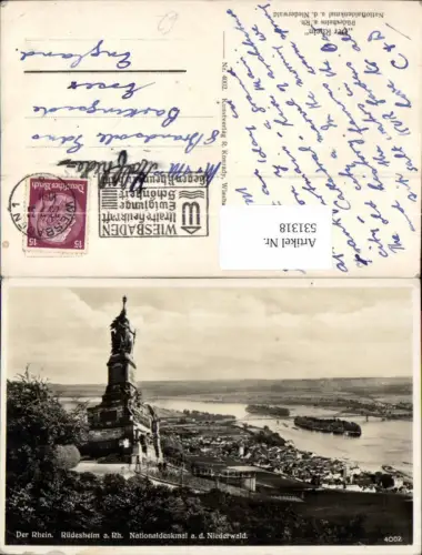 531318,Rüdesheim a. Rhein Nationaldenkmal a. d. Niederwald Niederwalddenkmal