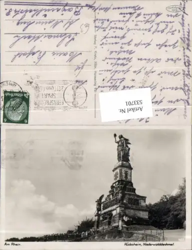 533701,Rüdesheim Niederwalddenkmal am Rhein