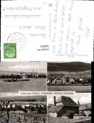 560963,Mehrbild Ak Oestrich-Winkel Schiff Dampfer