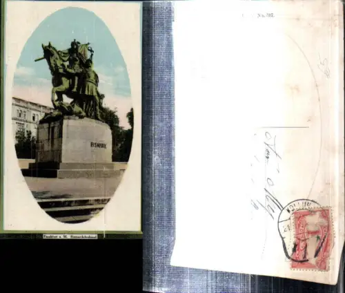 307934,Frankfurt am Main Bismarck-Denkmal Präge Passepartout