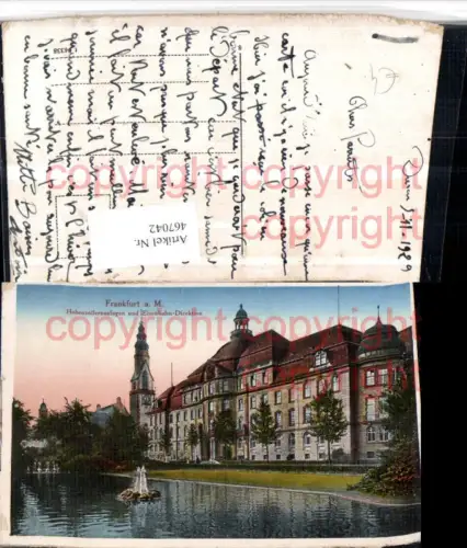 467042,Frankfurt am Main Hohenzollernanlagen u. Eisenbahn-Direktion