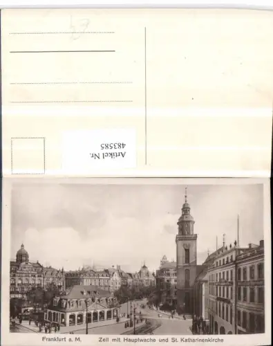483585,Frankfurt am Main Zeil m. Hauptwache u. St. Katharinenkirche Kirche