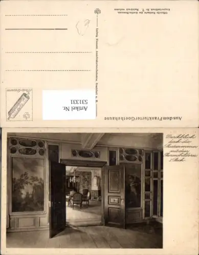 531331,Frankfurt Main Goethehaus Goethe Durchblick Staatszimmer