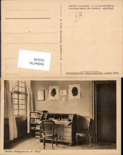 553149,Frankfurt am Main Arbeitszimmer Goethe Goethehaus