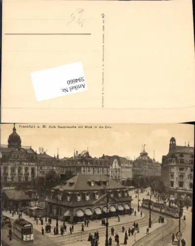 594660,Frankfurt am Main Cafe Hauptwache Zeil Straßenbahn Tram