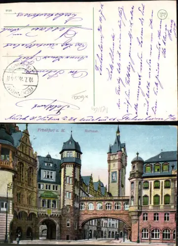 703029 Frankfurt am Main Rathaus Feldpost Fechenheim Ranau Dessau