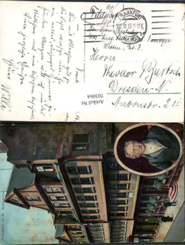 703064 Frankfurt am Main Goethehaus Goethe Feldpost