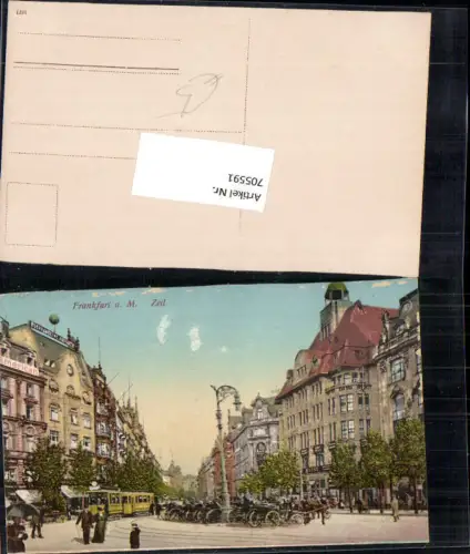 705591 Frankfurt am Main Zeil Straßenbahn Kutsche