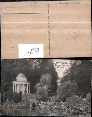 228499,Kassel Wilhelmshöhe Tempel m. Aquaduct