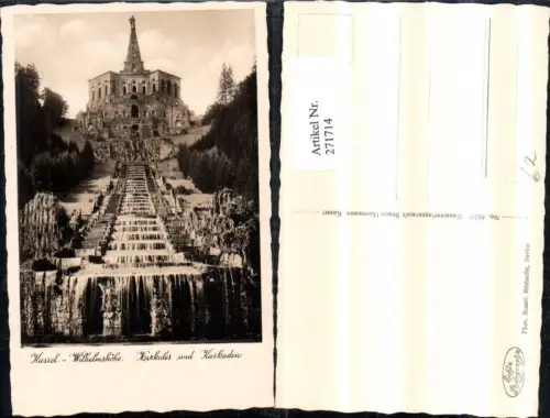 271714,Kassel Wilhelmshöhe Herkules u. Kaskaden Wasserfall