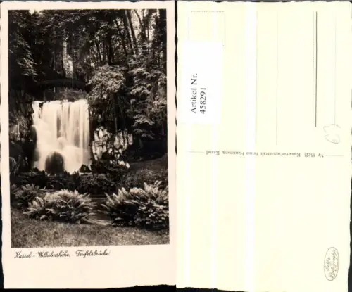 458291,Kassel Wilhelmshöhe Teufelsbrücke Wasserfall