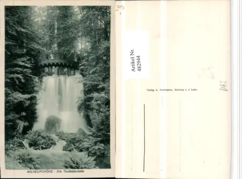 482944,Kassel Wilhelmshöhe Teufelsbrücke Brücke Wasserfall