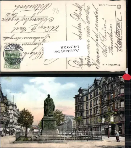 143928,Frankfurt am Main Goethe Denkmal