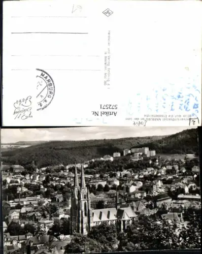 572571,Foto Ak Marburg a. d. Lahn Blick auf d. Elisabethkirche Kirche