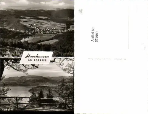 574989,Mehrbild Ak Herzhausen am Edersee Vöhl