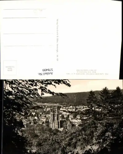 578499,Foto Ak Marburg a. d. Lahn Blick v. Schlossberg auf d. Elisabethkirche