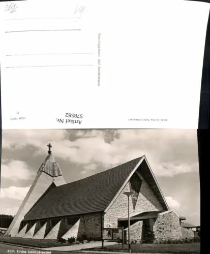 578582,Foto Ak Schlitz Kath. Kirche
