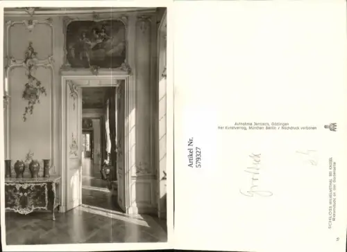 579327,Kassel Schloss Wilhelmsthal Raumflucht a. d. Gartenseite