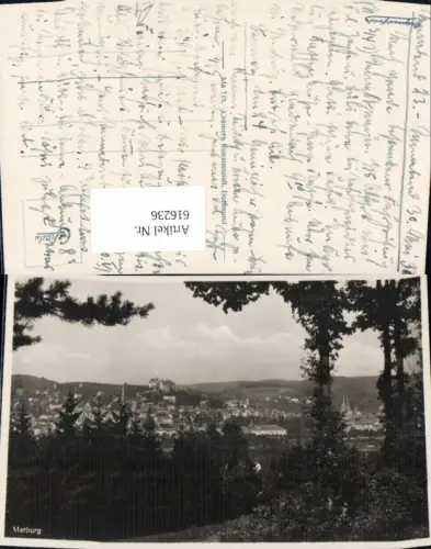 616236,Foto Ak Marburg Ansicht