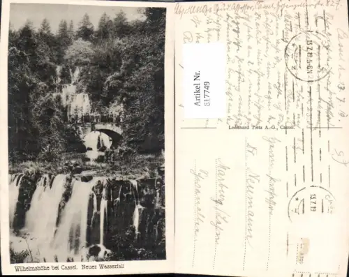 617749,Wilhelmshöhe b. Cassel Kassel Neuer Wasserfall