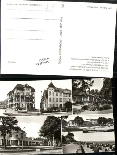 439534,Ostseebad Kühlungsborn Strand Konzertgarten Mehrbildkarte pub VEB