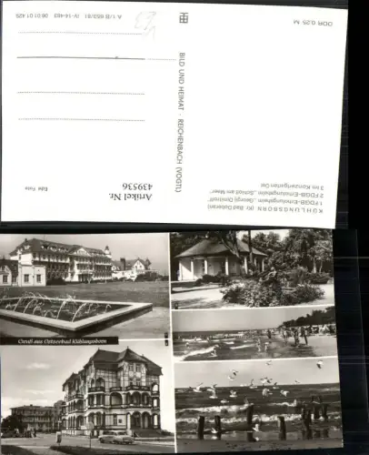 439536,Ostseebad Kühlungsborn Strand Erholungsheim Mehrbildkarte pub VEB