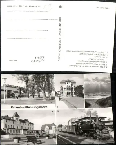439541,Ostseebad Kühlungsborn Schwimmhalle Strand Bahnhof Mehrbildkarte pub VEB