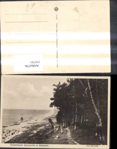 195791,Ostseebad Ueckeritz a. Usedom Am Strande