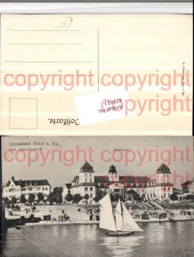 471033,Ostseebad Binz auf Rügen Villa Strandschloss Kurhaus Segelboot