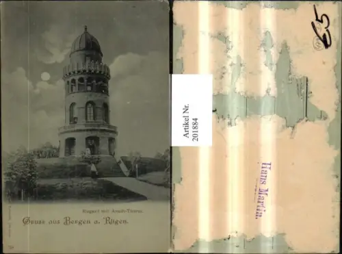 201884,Bergen a. Insel Rügen Rugard m. Arndt Turm