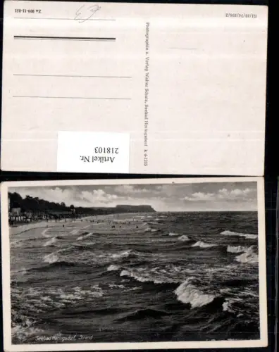 218103,Seebad Heringsdorf Strand Wellen