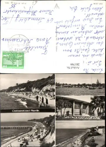 281799,Ostseebad Rerik Strand Strandleben Seebrücke Mehrbildkarte