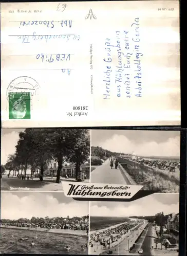 281800,Ostseebad Kühlungsborn Strand Strandleben Promenade Strandstraße Mehrbildkarte