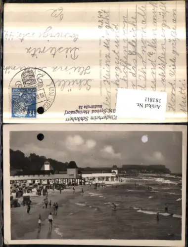 281811,Seebad Heringsdorf Strand Strandleben Pfahlbauten