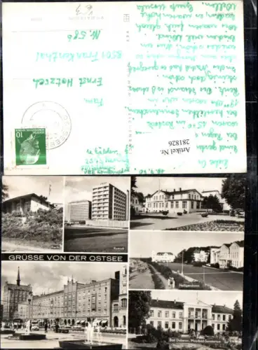 281826,Grüße von d. Ostsee Rerik Rostock Kühlungsborn Heiligendamm Bad Doberan Mehrbildkarte pub VEB