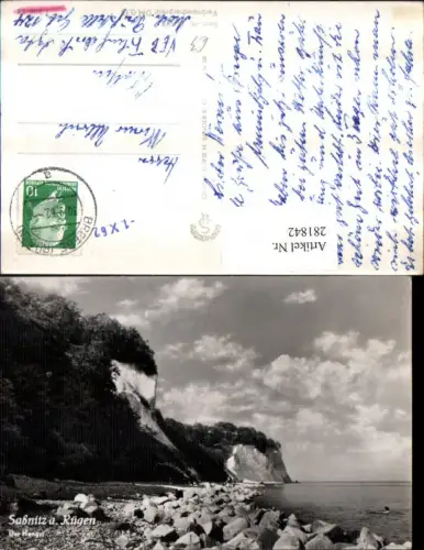 281842,Saßnitz auf Rügen Der Hengst Felsen Steilküste