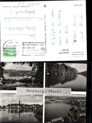 281845,Feldberg Totale Schmaler Luzin Haussee Amtswerder Mehrbildkarte